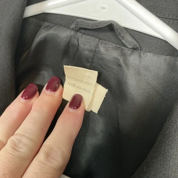 J. Jill Blazer Jacket Women's Size 10 Black Wool Blend - Picture 4 of 9